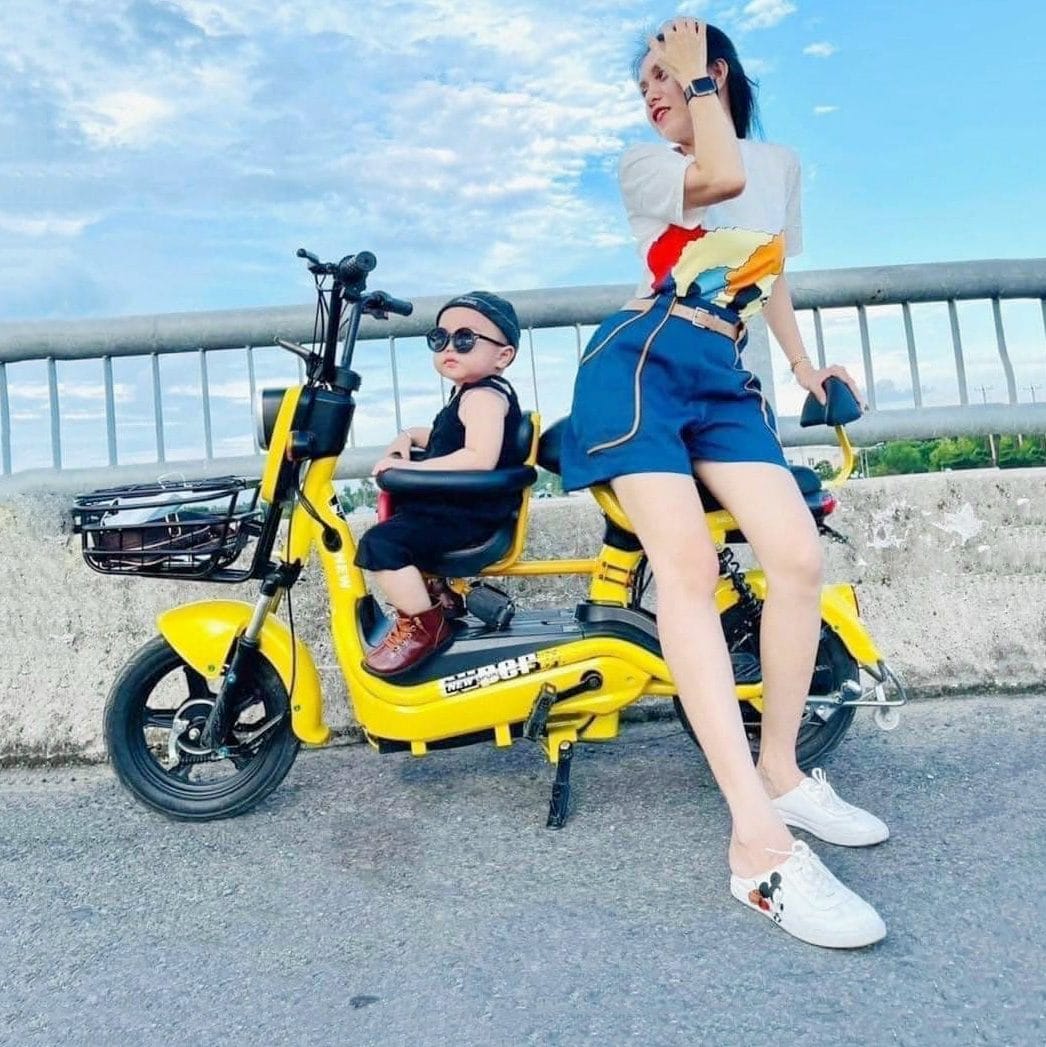 Xe đạp điện cho mẹ và bé New Beer