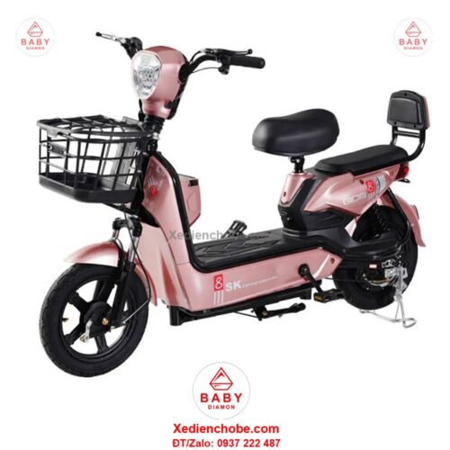 Xe đạp điện Gicinu SK8 siêu đẳng cấp, 2 yên ghế, tải trong lớn