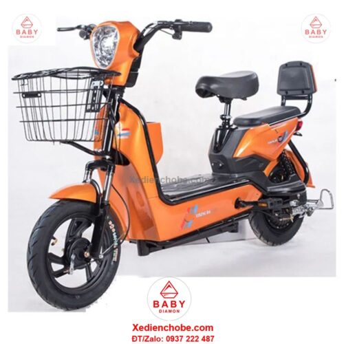 Xe đạp điện Gicinu SK8 siêu đẳng cấp, 2 yên ghế, tải trong lớn