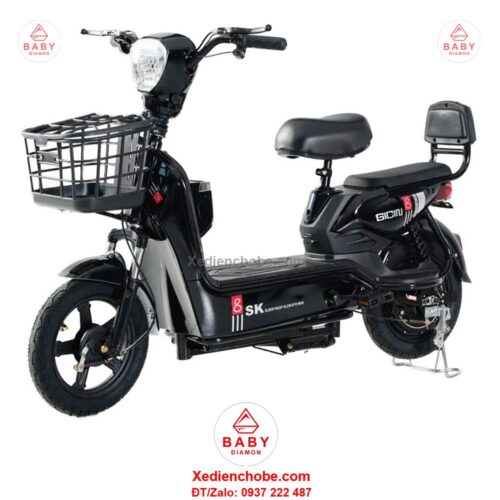 Xe đạp điện Gicinu SK8 siêu đẳng cấp, 2 yên ghế, tải trong lớn