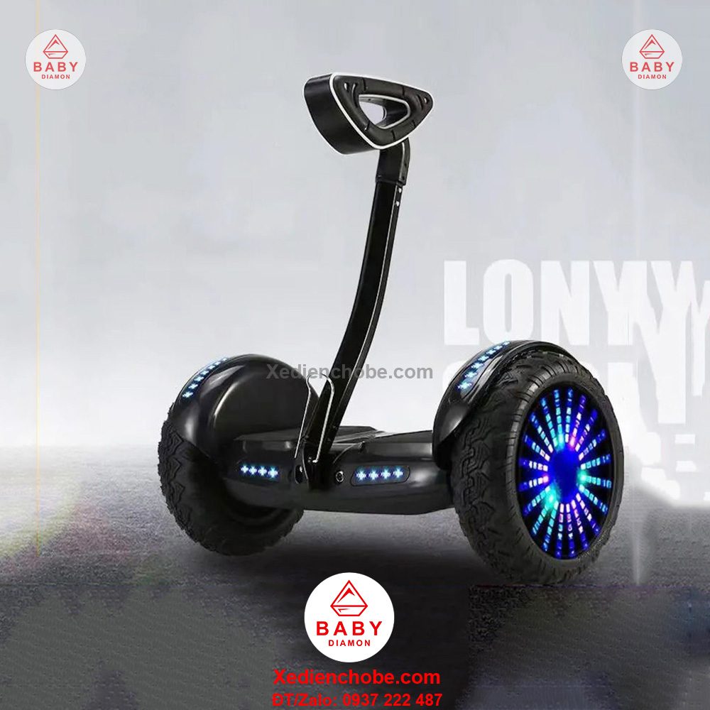 Xe điện thăng bằng 10 inch Mini Robot C1 (K4), tay cầm dài và ngắn