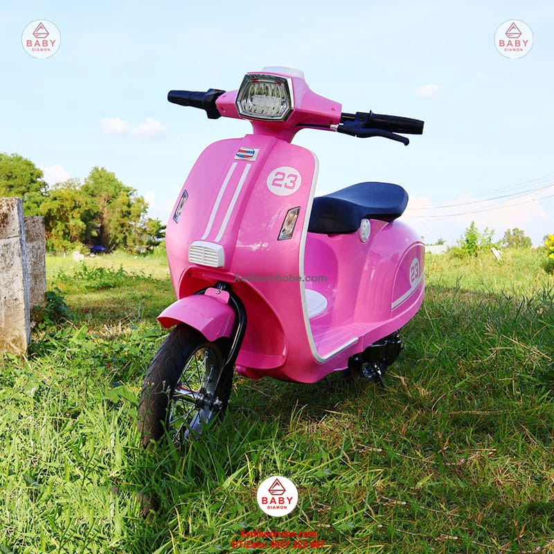 Xe vespa điện trẻ em 24V SX 2438, 6-15 tuổi Xe vespa điện trẻ em 24V SX 2438, 6-15 tuổi