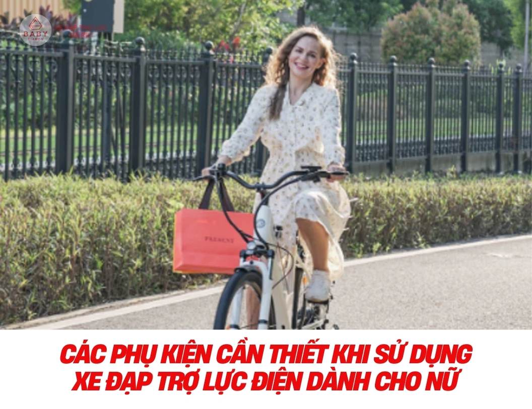 Các phụ kiện cần thiết khi sử dụng xe đạp trợ lực điện dành cho nữ