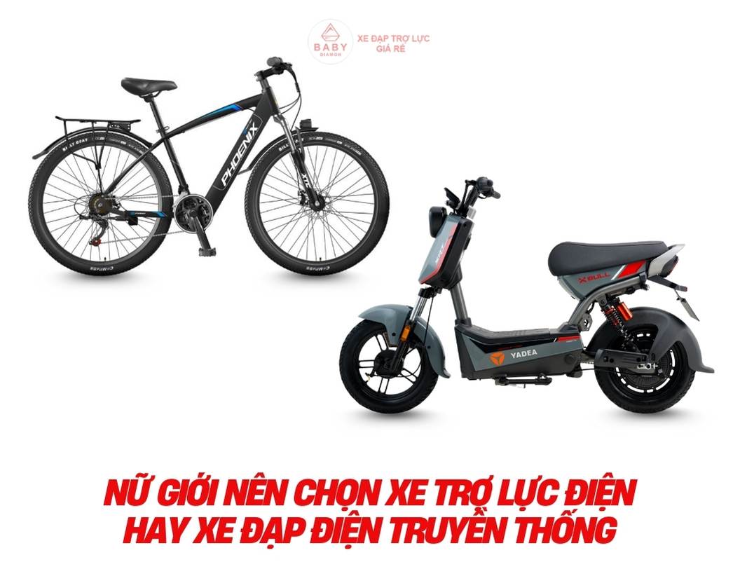 Nữ giới nên chọn xe trợ lực điện hay xe đạp điện truyền thống?