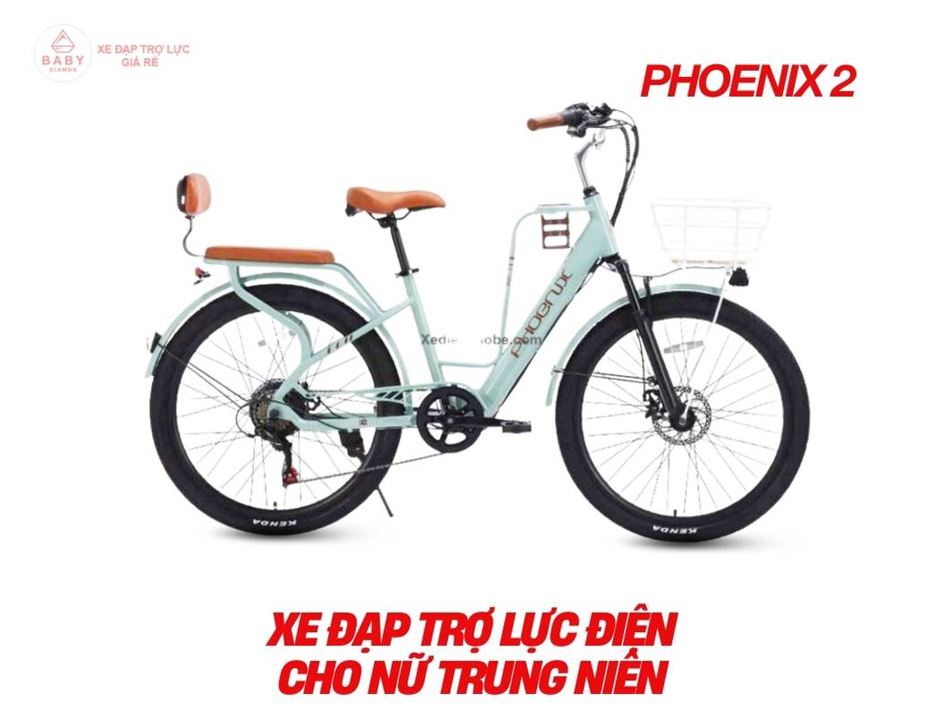 Xe đạp điện trợ lực Phoenix 2, hàng nhập khẩu