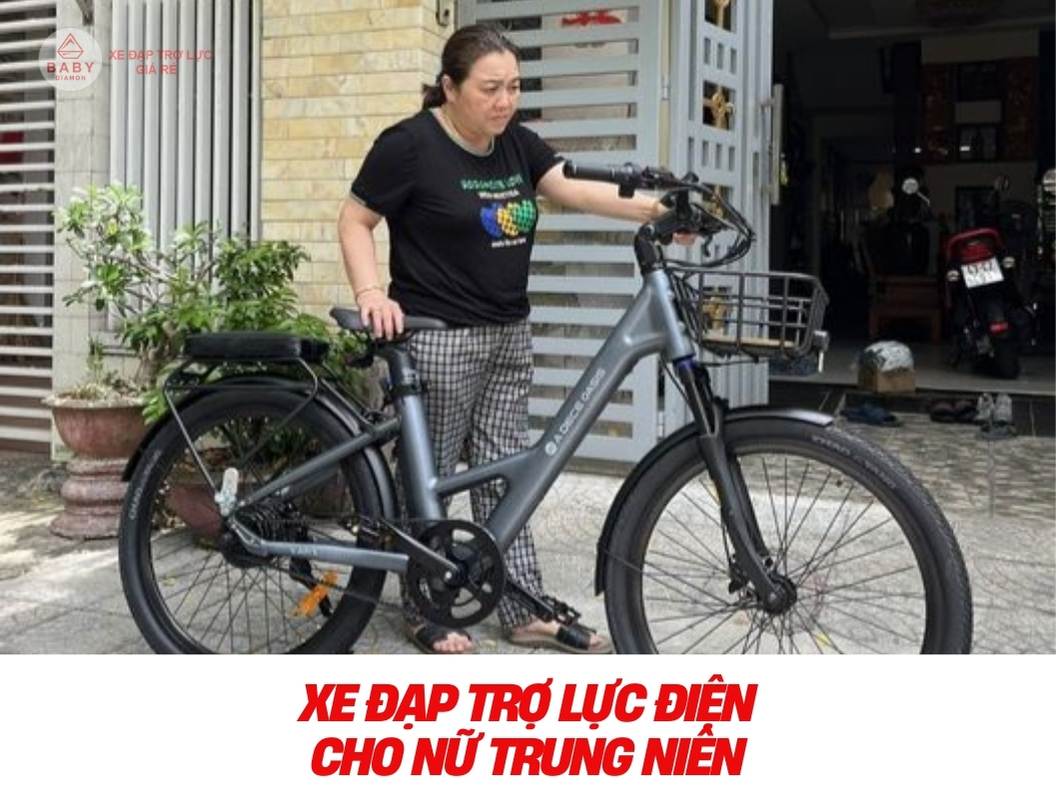 Xe đạp trợ lực điện cho nữ trung niên