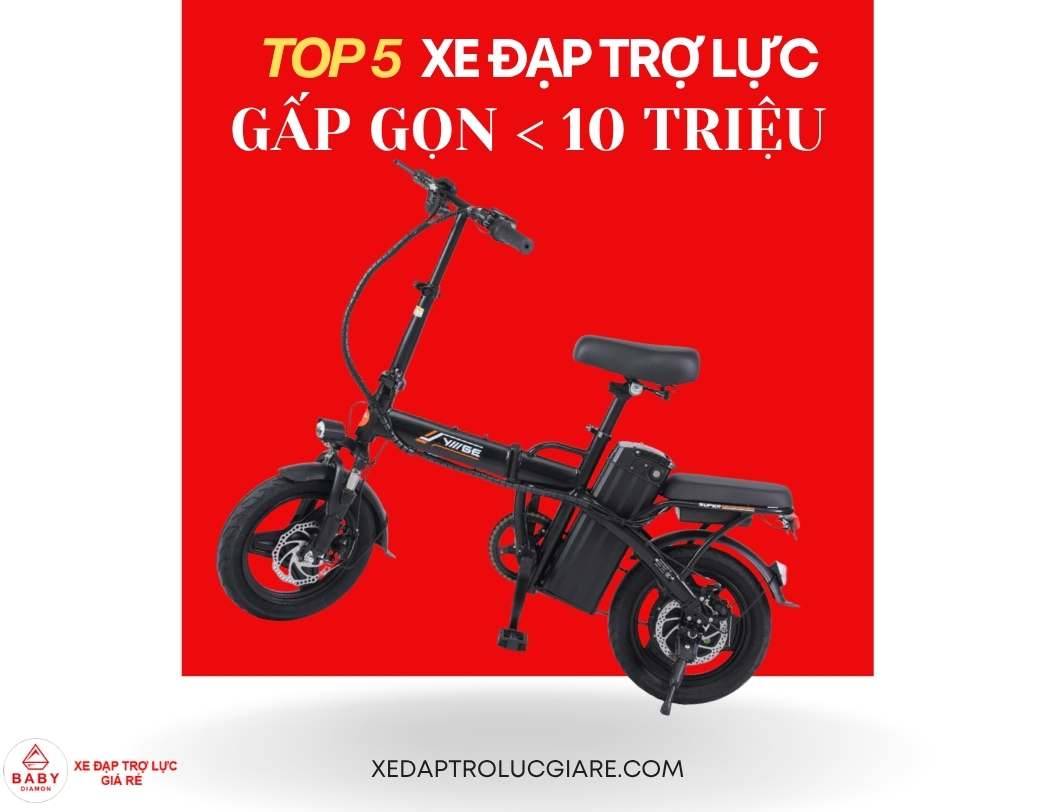 xe đạp trợ lực gấp gọn giá rẻ dưới 10 triệu
