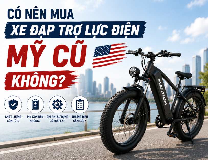 Có nên mua xe đạp trợ lực điện Mỹ cũ không