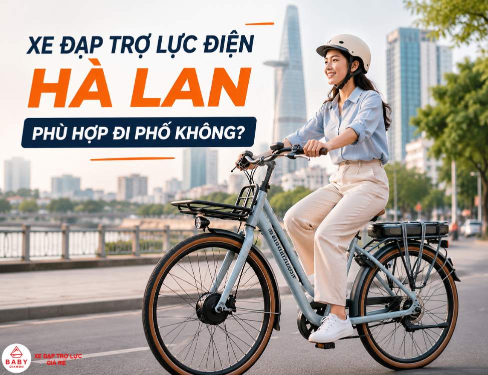 Xe đạp trợ lực điện Hà Lan phù hợp đi phố không?