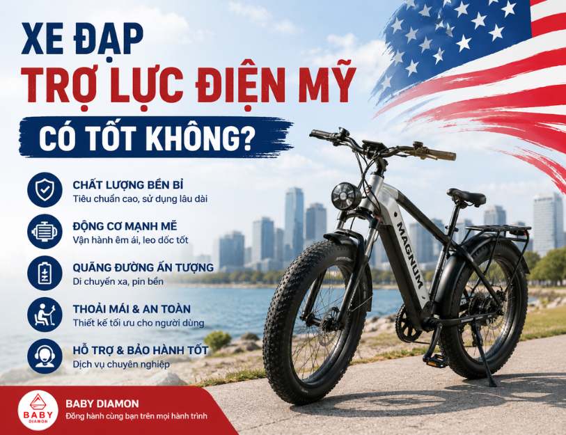 Xe đạp trợ lực điện Mỹ có tốt không