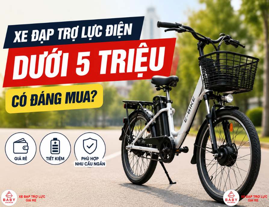 có nên mua xe đạp trợ lực điện giá rẻ dưới 5 triệu không