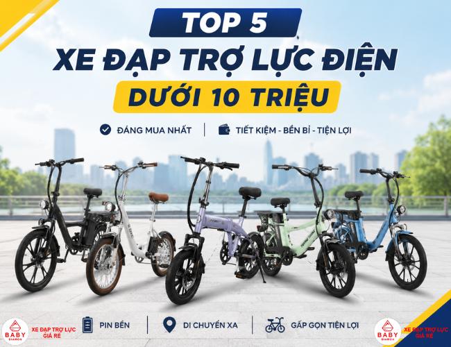xe đạp trợ lực điện dưới 10 triệu
