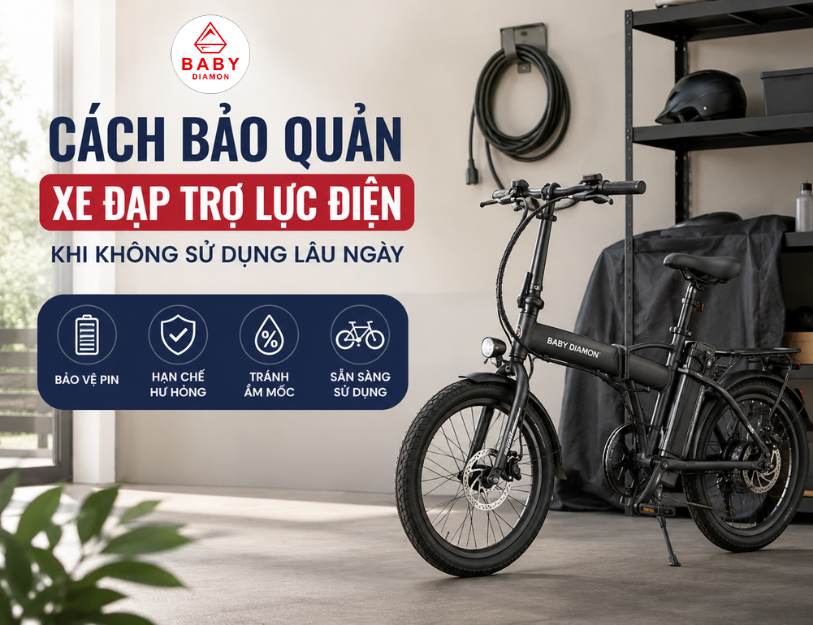 Cách bảo quản xe đạp trợ lực điện khi không sử dụng lâu ngày