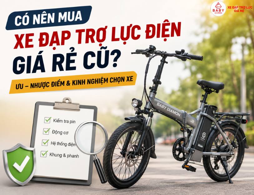 Có nên mua xe đạp trợ lực điện giá rẻ cũ