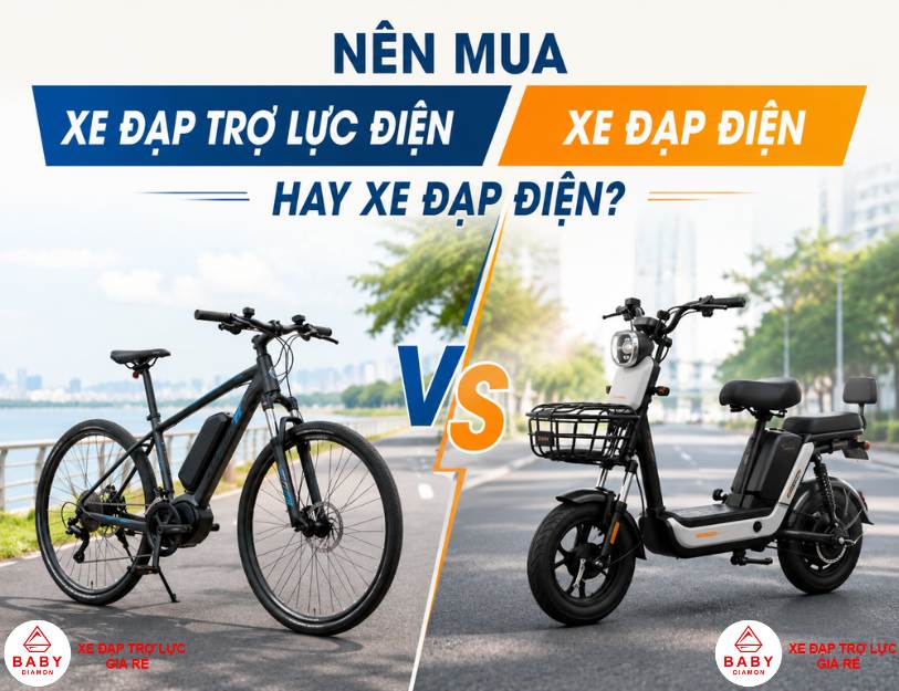 Nên mua xe đạp trợ lực điện hay xe đạp điện
