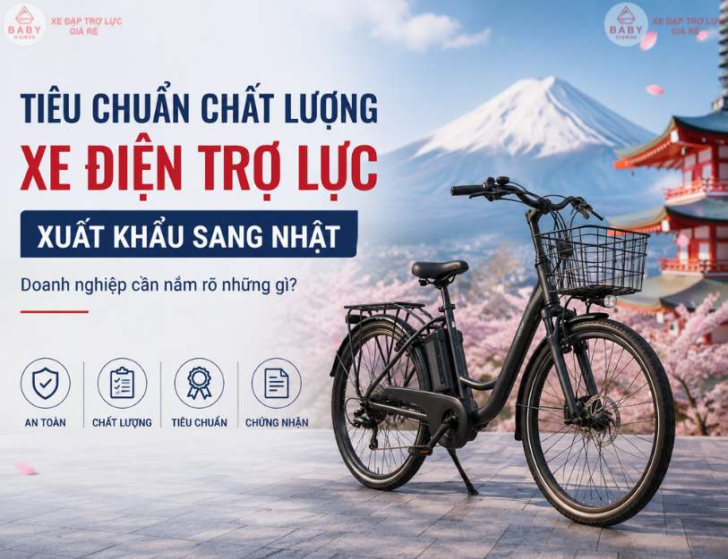 Tiêu chuẩn chất lượng của xe điện trợ lực xuất khẩu sang Nhật gồm những gì?