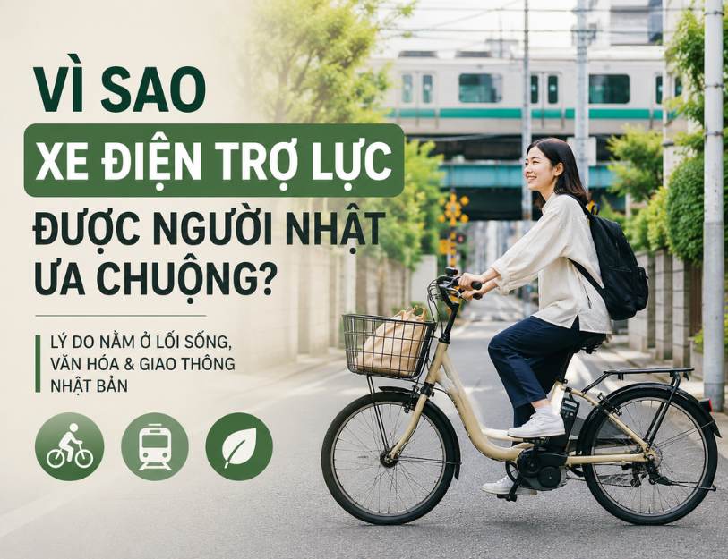 Vì sao người Nhật ưa chuộng xe điện trợ lực