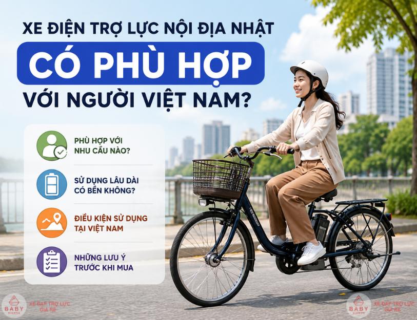 Xe điện trợ lực nội địa Nhật có phù hợp với người Việt Nam không