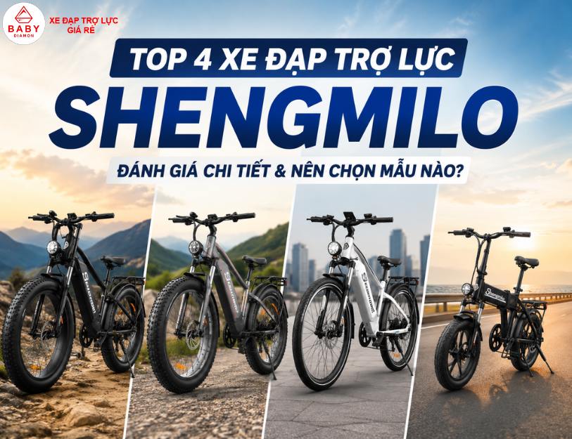 Đánh giá top 4 xe đạp trợ lực Shengmilo