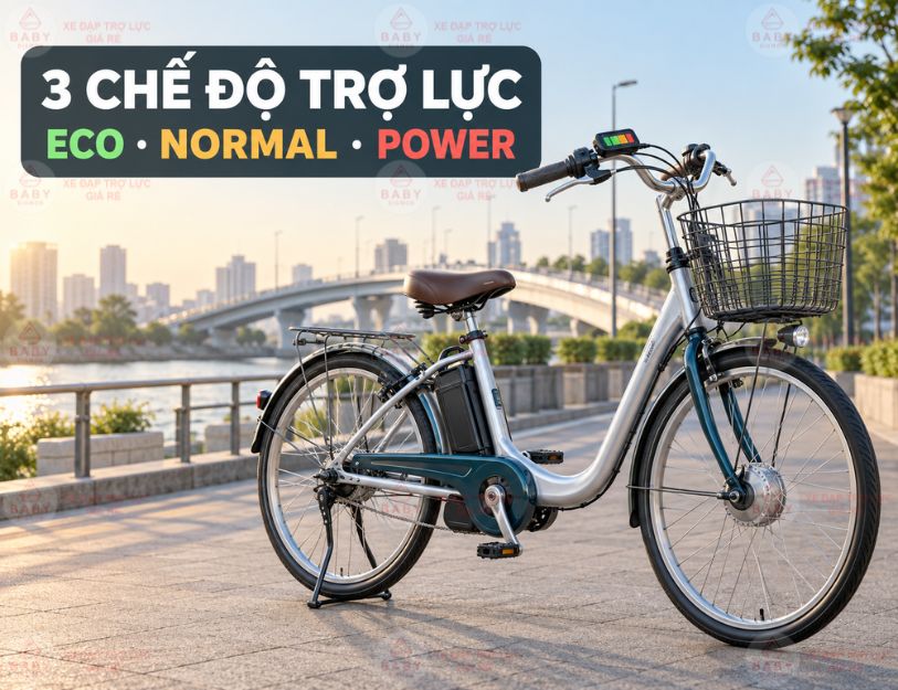 Các chế độ trợ lực trên xe đạp Nhật