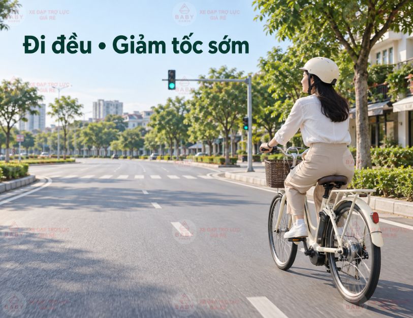 Cách đi xe trợ lực Nhật tiết kiệm pin