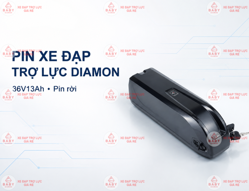 Pin xe đạp trợ lực Diamon