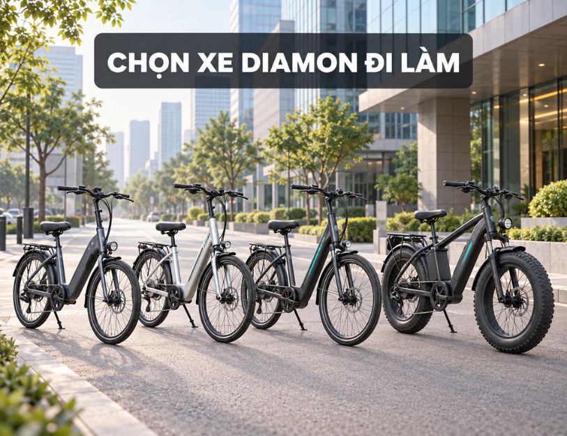 Xe đạp trợ lực Diamon đi làm: Chọn A1, A2, B1 hay Z1 Pro