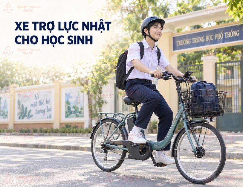 Vì sao xe đạp trợ lực Nhật rất phù hợp cho học sinh cấp 2 và cấp 3