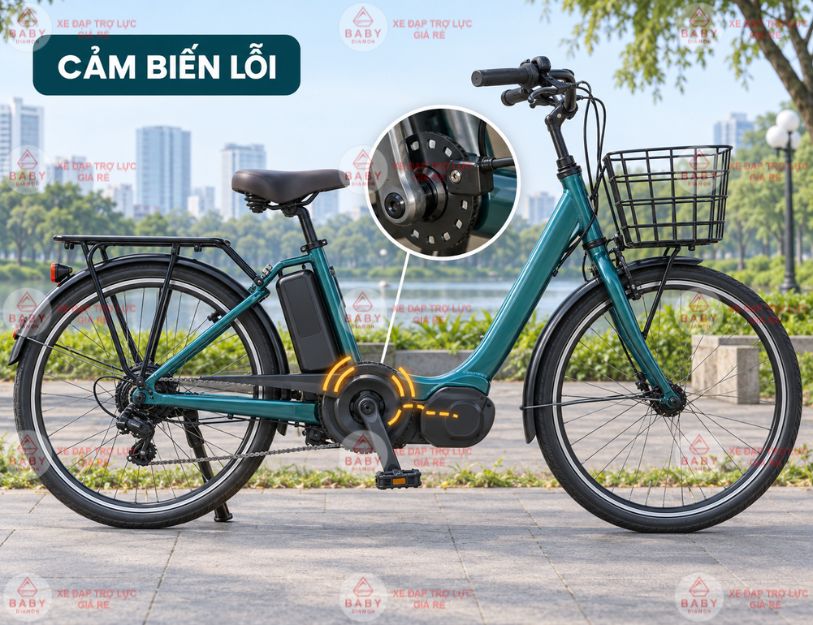 Xe đạp trợ lực bị giật khi đạp