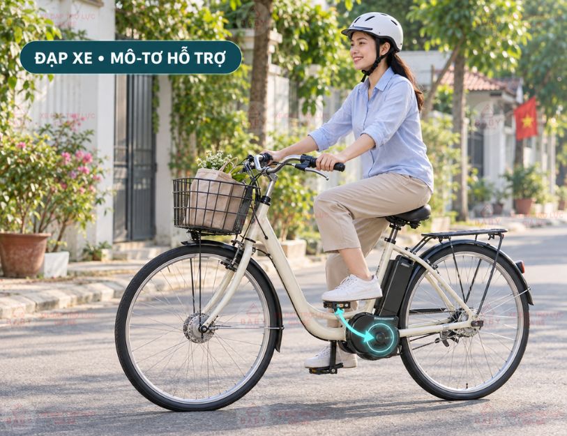cách sử dụng xe đạp trợ lực