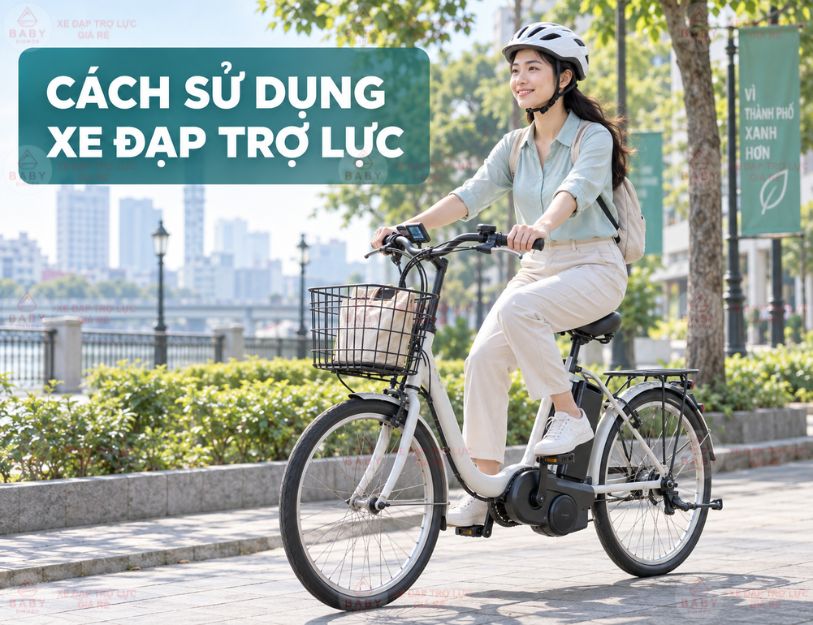 cách sử dụng xe đạp trợ lực