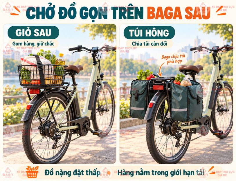 Đi chợ bằng xe trợ lực
