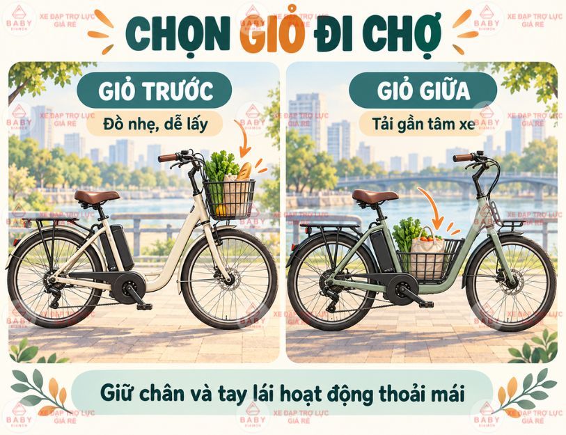 Đi chợ bằng xe trợ lực