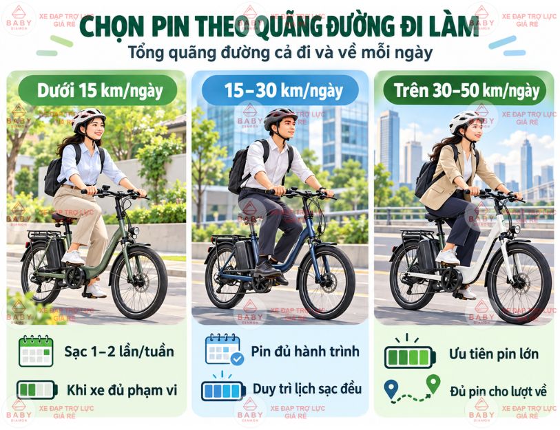 Chọn pin theo quãng đường giúp chủ động lịch sạc tại nhà