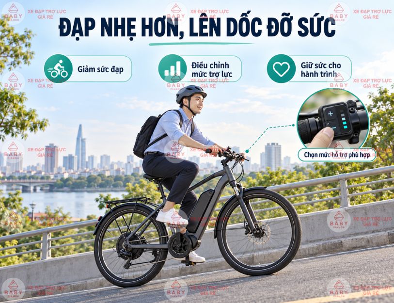 Xe đạp thể thao trợ lực điện