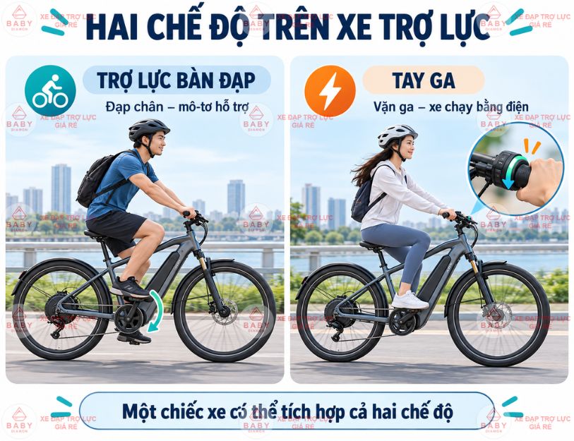 Xe đạp thể thao trợ lực điện