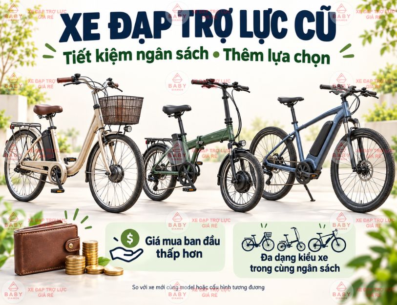 Xe đạp trợ lực cũ